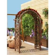 방부목대문 원목 울타리 휀스 야외 마당 정원 주택, 180  탄산화