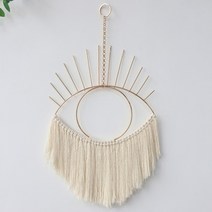 마크라메 재료 가랜드 우드볼 실 월행잉 가림막커튼 짠 악마의 눈 드림 포수 macrame 벽 매달려 크리스마스 룸 장식 홈 장식 장식 침 아이 소녀 선물, 아이 드림 캐처