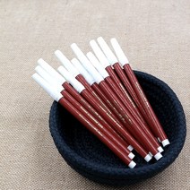 마미쏘잉 자수펜12개-블루 브라운 물에지워지는 수성펜 원단용펜 프랑스자수도안펜, 브라운12개