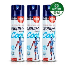 [해피홈] 뿌리는 에어파스 쿨 300ml 3개