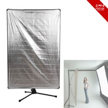 [오빠네사진관] 전신반사판 AuroraLite 80x120 스튜디오반사판 사진반사판 광고영상도구 그림자제거 보조광효과, 소프트골드／화이트, 1개