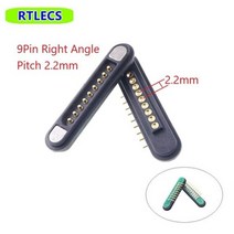 마그네틱 포고 핀 커넥터 2 3 4 5 6 7 8 9 극 수 암 20/50 2.2 MM 그리드 3A 스프링 부하 방수 패드 1/3/5/2.8 쌍, 8 Pin Right Angle_50Pairs