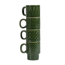 북유럽 사가폼 Sagaform 커피 & 모어 에스프레소 컵 4개 세트 Green