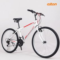알톤스포츠 네오 26GS 코렉스 MTB 자전거 미조립, 화이트 + 레드, 1800mm