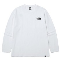 [노스페이스] 코튼 루즈핏 롱슬리브 라운드티 NT7TN90B_WHT