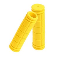 고무 자전거 핸들 바 그립 커버 2 개 BMX MTB 산악 미끄럼 방지 고정 기어 부품, 04 A yellow