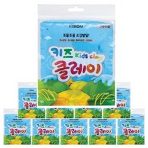 두뇌정서 발달 창의력 증진 색감공부 조물조물 오감발달 클레이 50g 하늘 10개