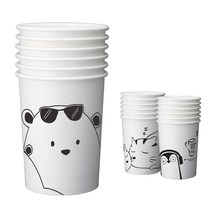 오케이워터 애니멀 6.5온스 종이컵 800개 일회용 자판기컵 커피컵, 1개