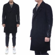 닐바렛 17FW 남성 레더소매 6버튼 코트 PBCA204C_F056C_01_17F