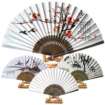 (주)파앤카코리아 사군자 부채, 1개, B22.사군자25형(중)/매화
