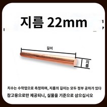 구리막대 탄소 흑연 봉 순수 고체 탄소접지봉 카본, 직경 22mm*400mm