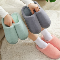 겨울 털 실내 슬리퍼 거실화 실내화 거실 방한 온열 발망치 조리원 자주 임산부 층간소음, 그레이 42호 (255~260mm)