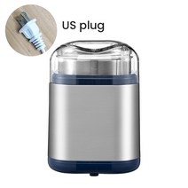 Mini Electric Coffee Grinder Powerful Cafe Grass Nuts Herbs Grains Pepper Tobacco Spice Flour Mill B, 01 US Silver