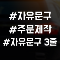 스티커랩 자유문구 3줄 자동차스티커 차량용 주문제작 해시태그 초보운전 아이가타고있어요 유머, 1개, 무광검정