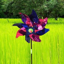 기타 바보사랑[파티쇼] 정원용바람개비(메탈투톤블루)유치원 캠핑장 매장입구