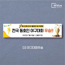 엠블루03 스포츠 야구 농구 수영 당구 동호회 회원모집 대회 행사 현수막, 야구대회우승