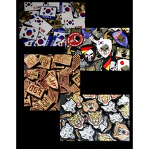 명품 밀리터리 미군 와펜 벨크로 군용 전술 와팬 도복 패치 고급 자수 의류 주짓수