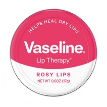 Vaseline Lip Therapy Rosy Lips 미국 바세린 립테라피 립밤 로즈립 0.6oz 17g 3팩, 1개
