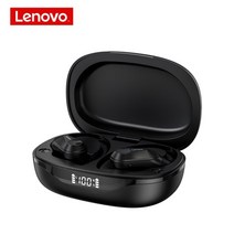 lenovo lp75 tws 이어 버드 게임 헤드폰 스마트 노이즈 감소 5.3 무선 hifi 음질, 검은색