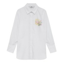 [베스띠벨리] 플라워프린트카라블라우스 BCBAB2404 WH