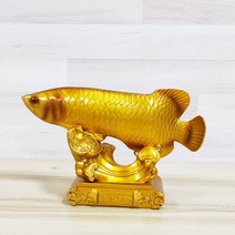 Ting clk 금룡어 장식품 금빛 비단잉어 부유하다 26cm*16cm*8cm, 비단잉어 장식품 26*16*8cm