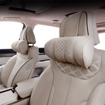 루젠 더맥스 차량용 목쿠션 프리미엄 1P 메모리폼, 코튼베이지 1P