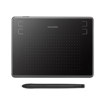 휴이온 드로잉 액정 타블렛 태블릿 huion h430p 그래픽 디지털 서명 펜 osu, 협력사, 검은 색