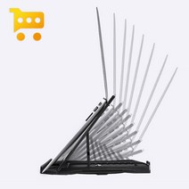 15인치노트북 거치대 17인치 노트북 회전형 각도조절 쿨링패드 스탠드, 3_회전_화이트