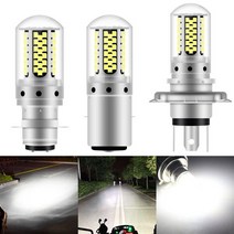 H4 LED 오토바이 헤드라이트 모토 하이 로우 빔 전구 램프 안개등 BA20D H6 P15D 12V 6000K, 01 H4