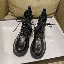 통굽워커부츠 숏부츠 겨울 가을 청키 트렌드 슬림핏 키높이 어텀 무드 차량 여성 792016102