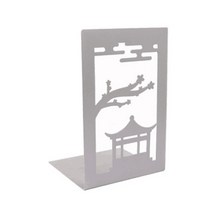 장식 중공 아웃 레트로 파빌리온 북 엔드 고대 스타일 스프링 오는 테마, 누각