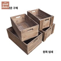 박스 촬영용 나무상자제작 소나무 가구 우드공간, 플랫 라지 50x32x20cm, 구갈색