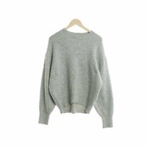 에이치엔엠 그레이 울혼방 하프넥꽈배기니트 여자 XL [120] 5500