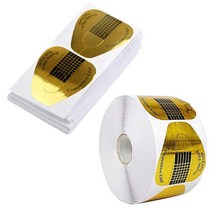 손톱연장 골드 아크릴폼지 100개입 네일연장 네일익스텐션 스캅춰, 1개