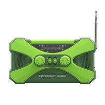 태양열발전기 가정용태양광 태양광충전기 10000ma 방재 비상 수동식 라디오 손전등 다기능 태양열 충전 보물 조명, 아미 그린 10000mAh