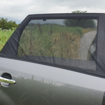 차량용 차박용 창문 썬팅효과 경차 suv 승용차 캠핑 햇빛차단 모기장 방충망 햇빛가리개, 차량용 차박 창문 모기장