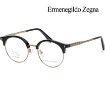 제냐 안경테 EZ5111D 055 레트로 하금테 반뿔테 티타늄 명품