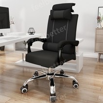 타이탄 메쉬 린백 게임용 게이밍의자 피시방 pc방 컴퓨터의자 책상 사무실 허리 편한, G.그레이+발받침대