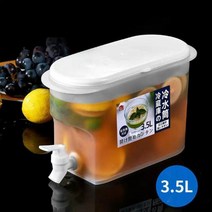 전기도시락 비화식발열용기 보온도시락 수도꼭지가있는 3.5l 뜨거운 얼음 물 주입기 용기 냉수 주스 주전자 디스펜서 내열 과일 시원한 물 주전자, 협력사, 하얀색