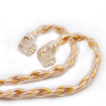 KZ-이어폰 케이블 8 코어 골드 실버 구리 혼합 업그레이드 케이블 2 핀 3.5mm 플러그 헤드셋 와이어 KZ ZA, 01 C PIN