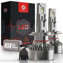 Car Work Box H7 LED 헤드라이트 전구 600% 밝은 20000LM 6000K 변환 키트 1284316, 9006/HB4