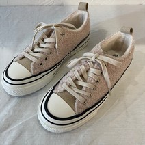 유니모노 겨울 통굽 뽀글이 양털 캔버스 운동화