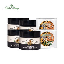 [라벨영] 보습+진정+미백+탄력 쇼킹흑마늘호랑이크림 4개 + 호랑이비누 2개