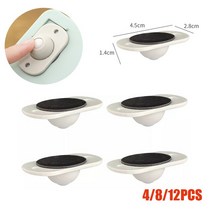 볼캐스터 볼 트랜스퍼 롤러 케스터 트렌스퍼 12/8/4pcs 회전 스토리지 박스 터 범용 쓰레기 수 하단 휠 풀리 자체 접착 가구, 07 Caster Wheels 07