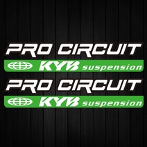 Kawasaki Yamaha Tmax Suzuki Benelli KTM Honda호완반사 KYB 레이싱 서스펜션 바이크 오토바이 악세사리 데칼 스티커, [03] Green SET 240mm