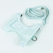 고양이하네스 고양이전용하네스 산책줄 산책냥이 산책냥 가슴줄 체크, 민트