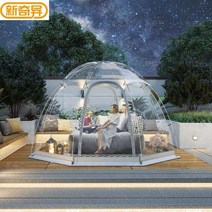 투명텐트 원형 원터치 돔쉘터 비닐텐트 우레탄 바람막이 보온, 3.8/3.8/2.3m