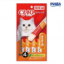 이나바 챠오 츄루스틱 고양이 간식 60g, 닭가슴살, 12개입