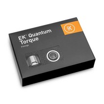 EKWB EK 퀀텀 토크 STC 1016 소프트 튜빙용 압축 피팅 1016mm (38인치 ID 58인치 OD) 블랙 니켈 6팩, Black Nickel
