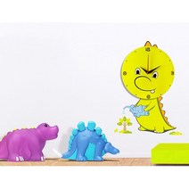 키즈룸 인테리어 아기공룡 벽시계 예쁜시계 디자인벽시계 특이한벽시계 아이방벽시계